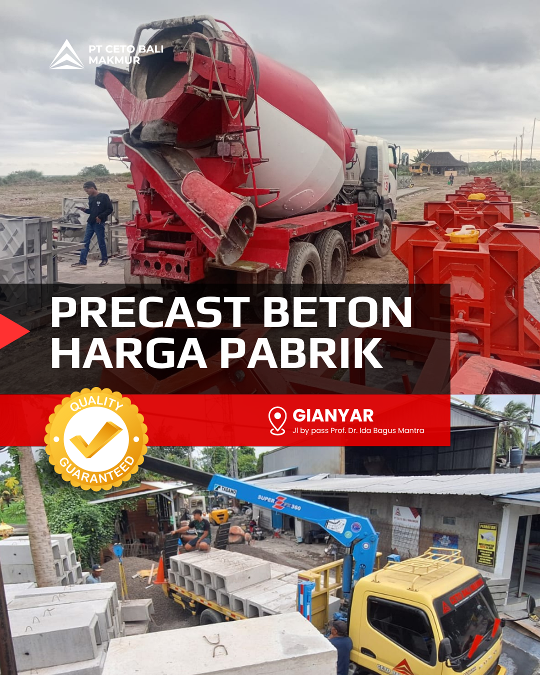 Precast Beton Harga Pabrik - Gianyar, Bali